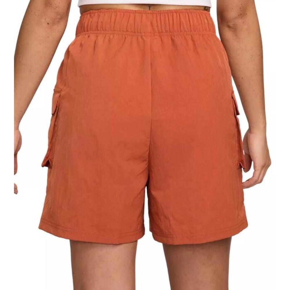 $52 Nike Womens Woven High Rise Shorts DM6247-825 Burnt Orange Loose Fit Size XS - Picture 3 of 4
